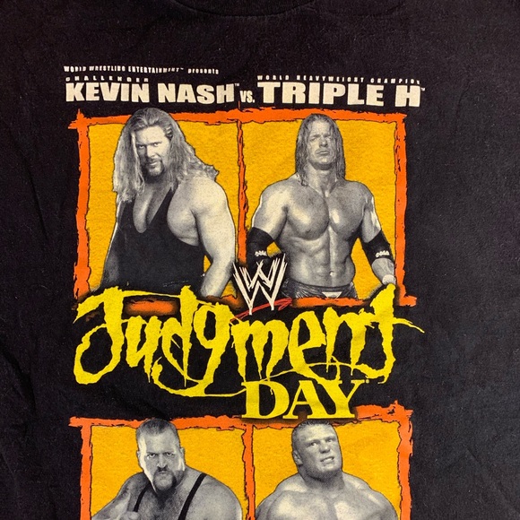 😎RARE WWE VINTAGE 2002 TRIPLE H KEVIN NASH T-SHIRT - Picture 3 of 6